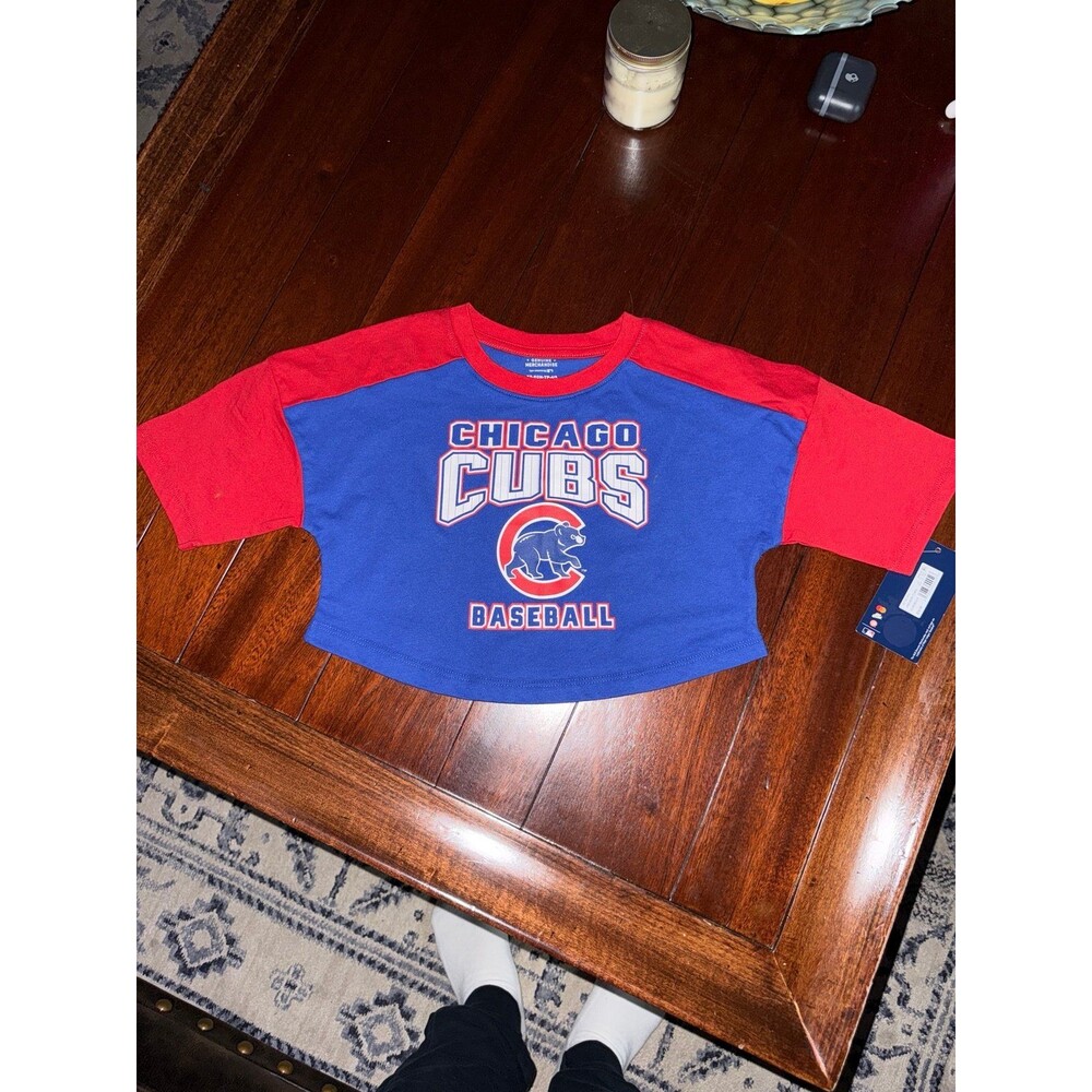 Chicago Cubs girls' extra small (4/5) cropped shirt
